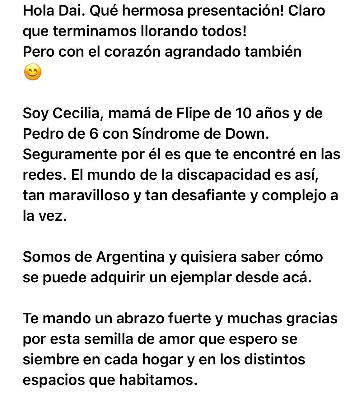 Testimonio