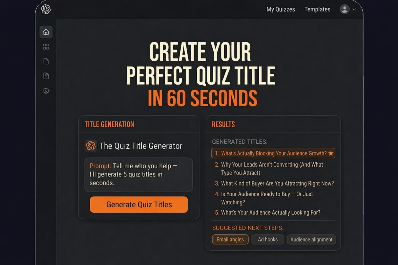 Quiz Title Generator — Jack Long Digital