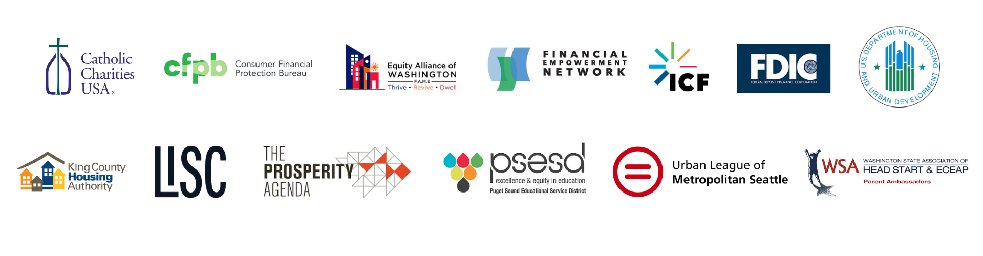 Organizations Devin Stubblefield has worked with including CFPB, FDIC, LISC, Urban League, and more