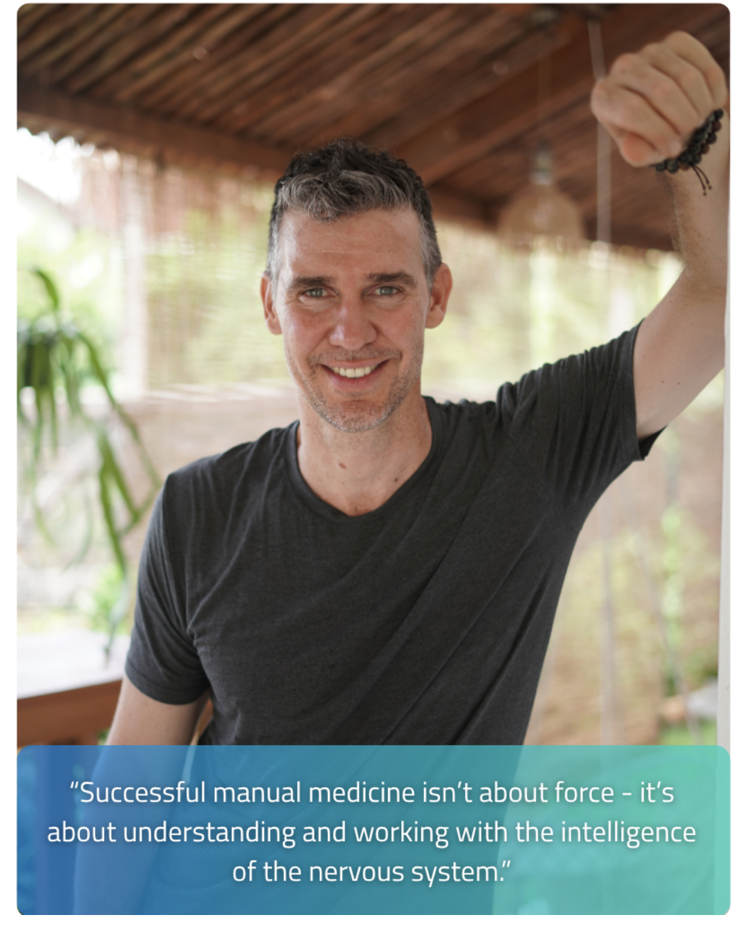 Sebastian Bartu teaching nervous system empowerment and NSR protocols.