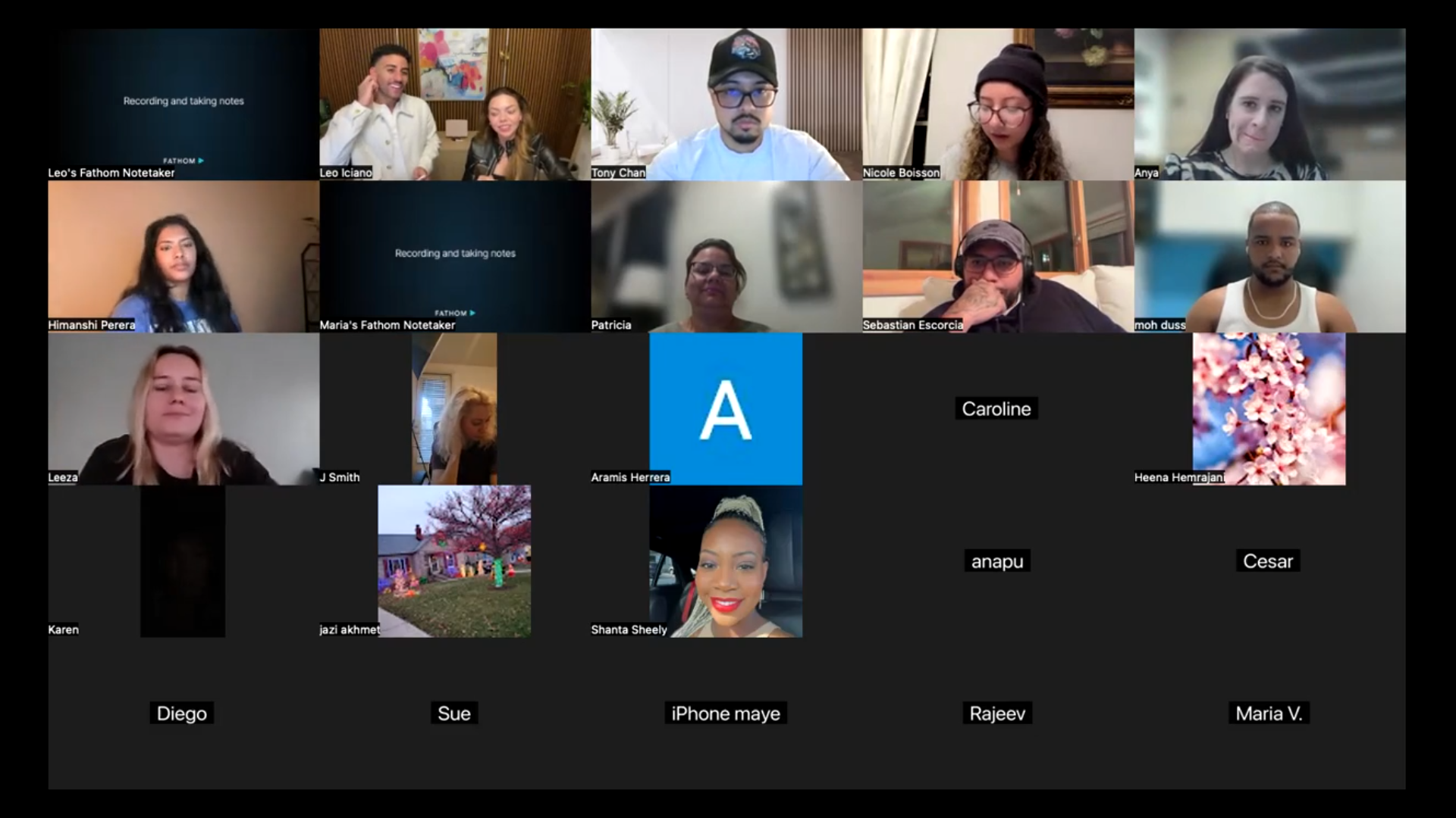 Live coaching call — team on camera