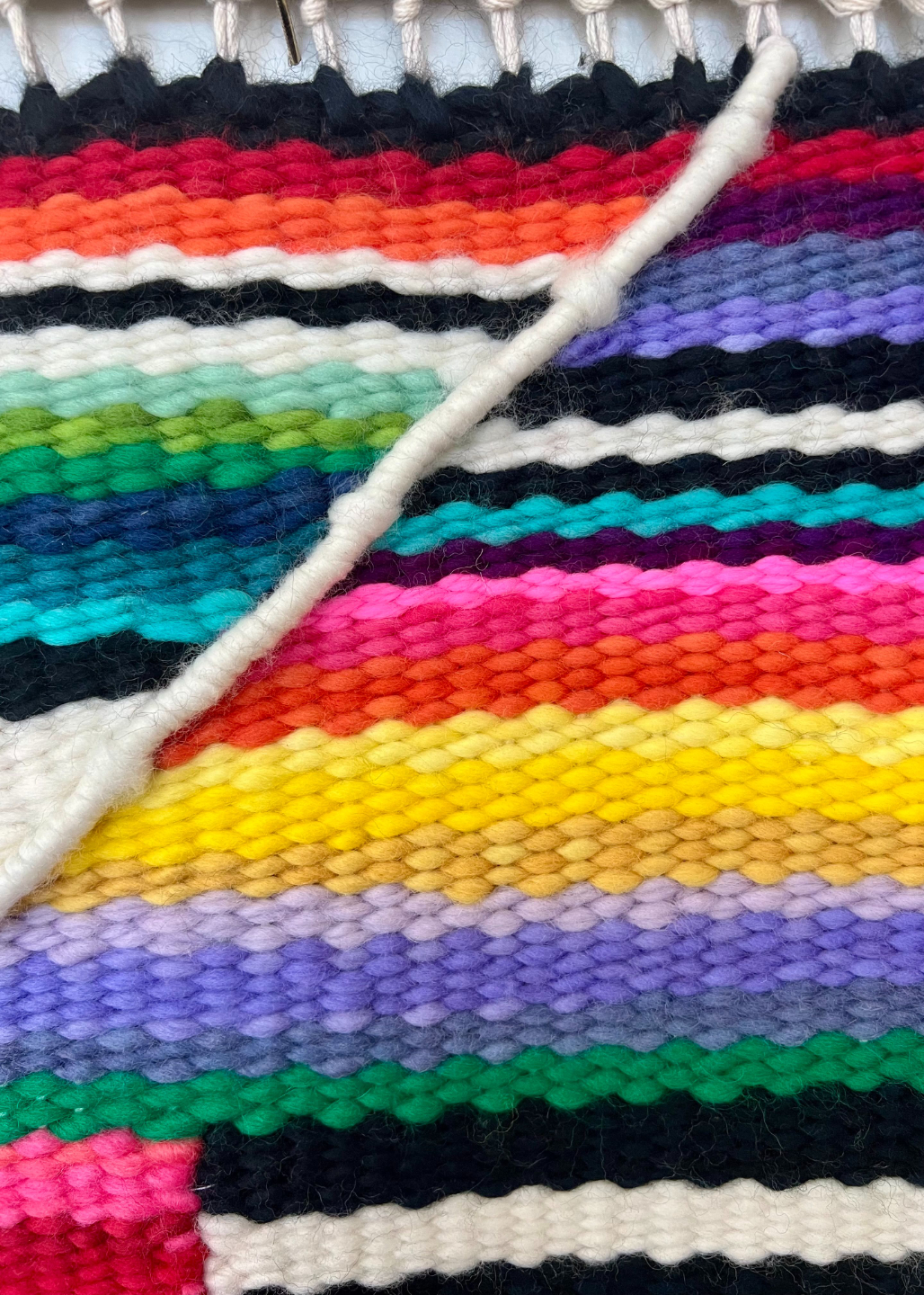 Vibrant cotton weaving