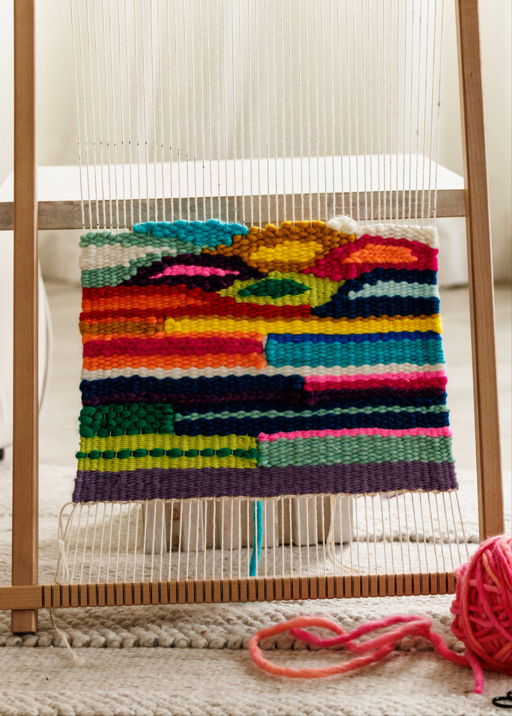 Vibrant cotton weaving