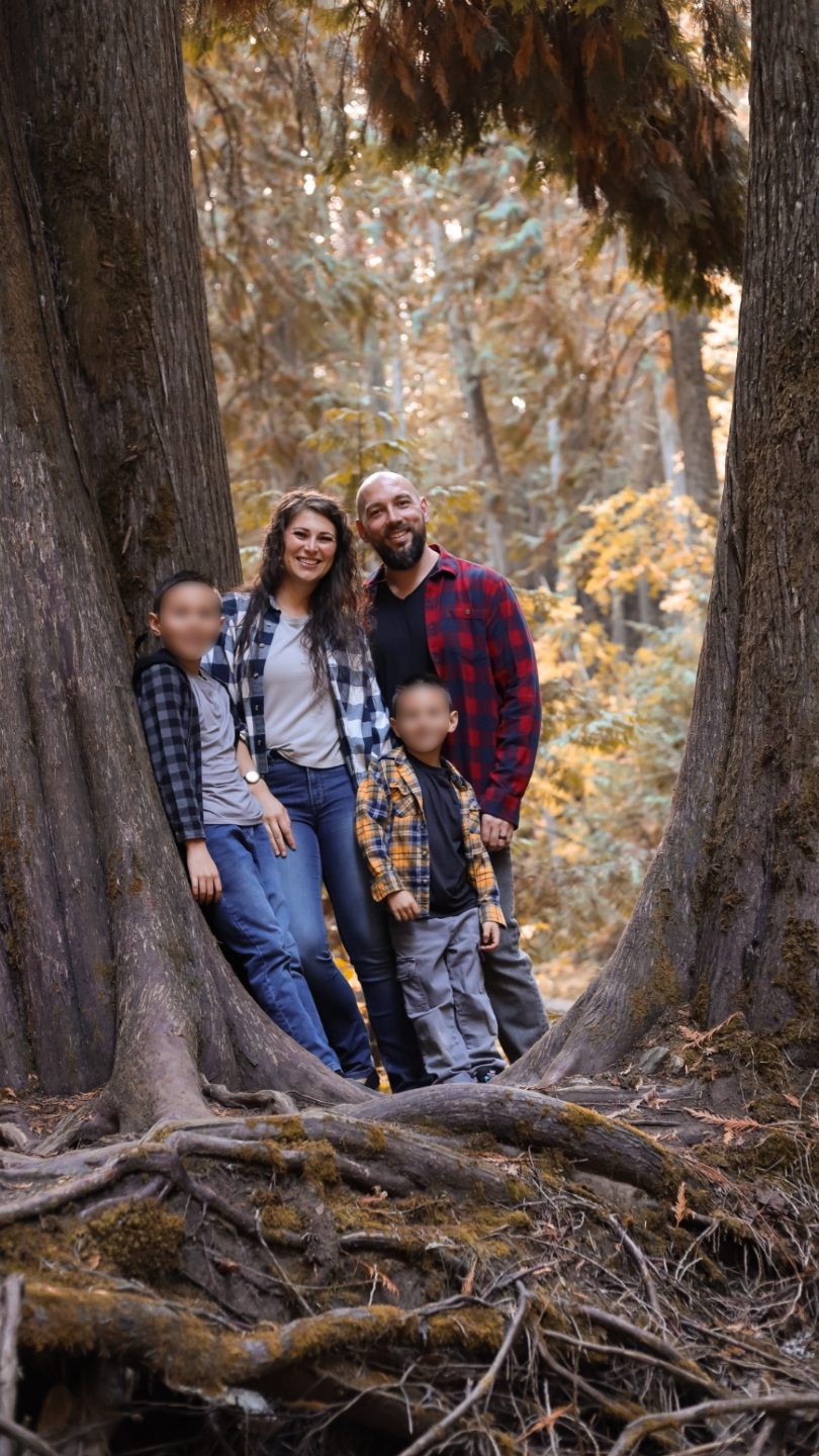 Carlie Zak, who built Vitality Habits™, and family.