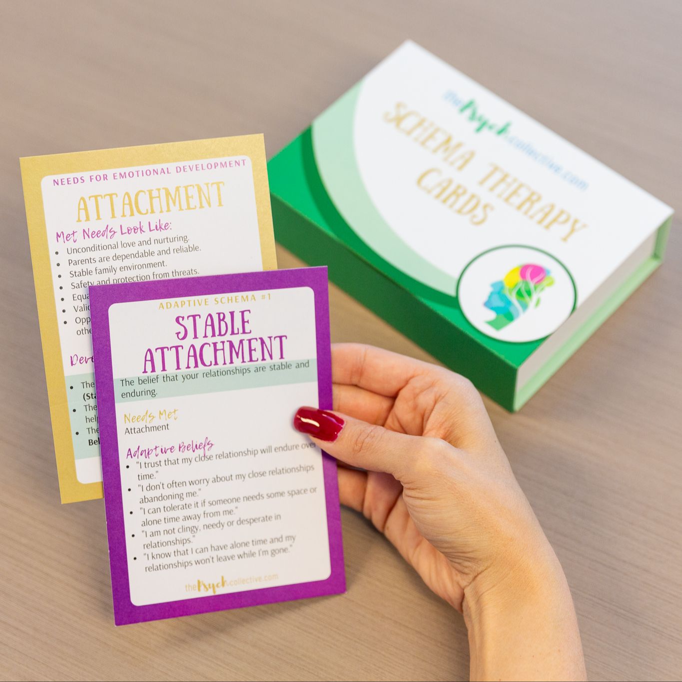 Schema therapy cards: Stable attachment and attachment