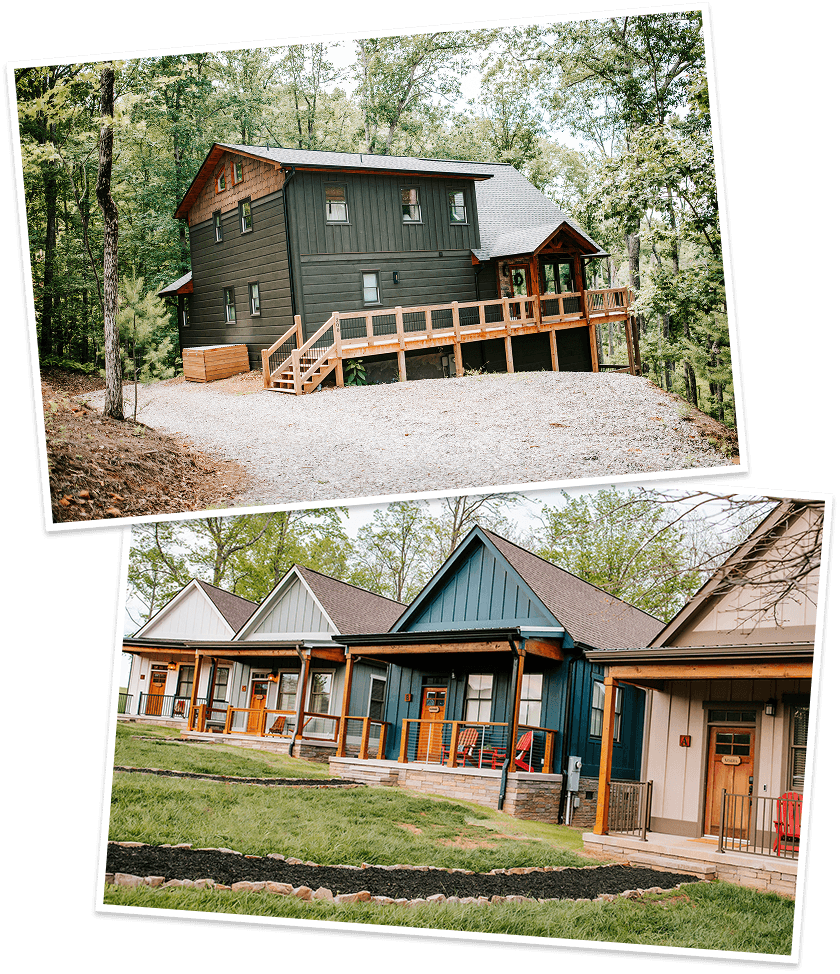 2 photos of property exteriors