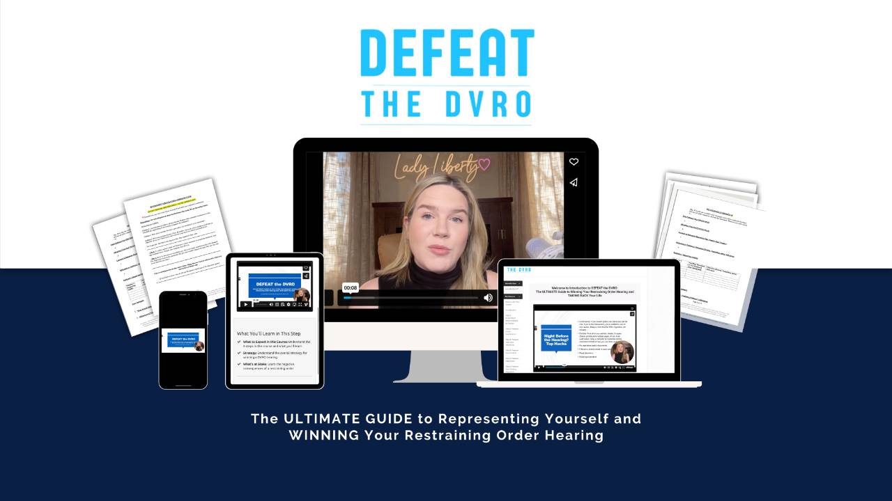 DEFEAT the DVRO workbook and course preview mockup