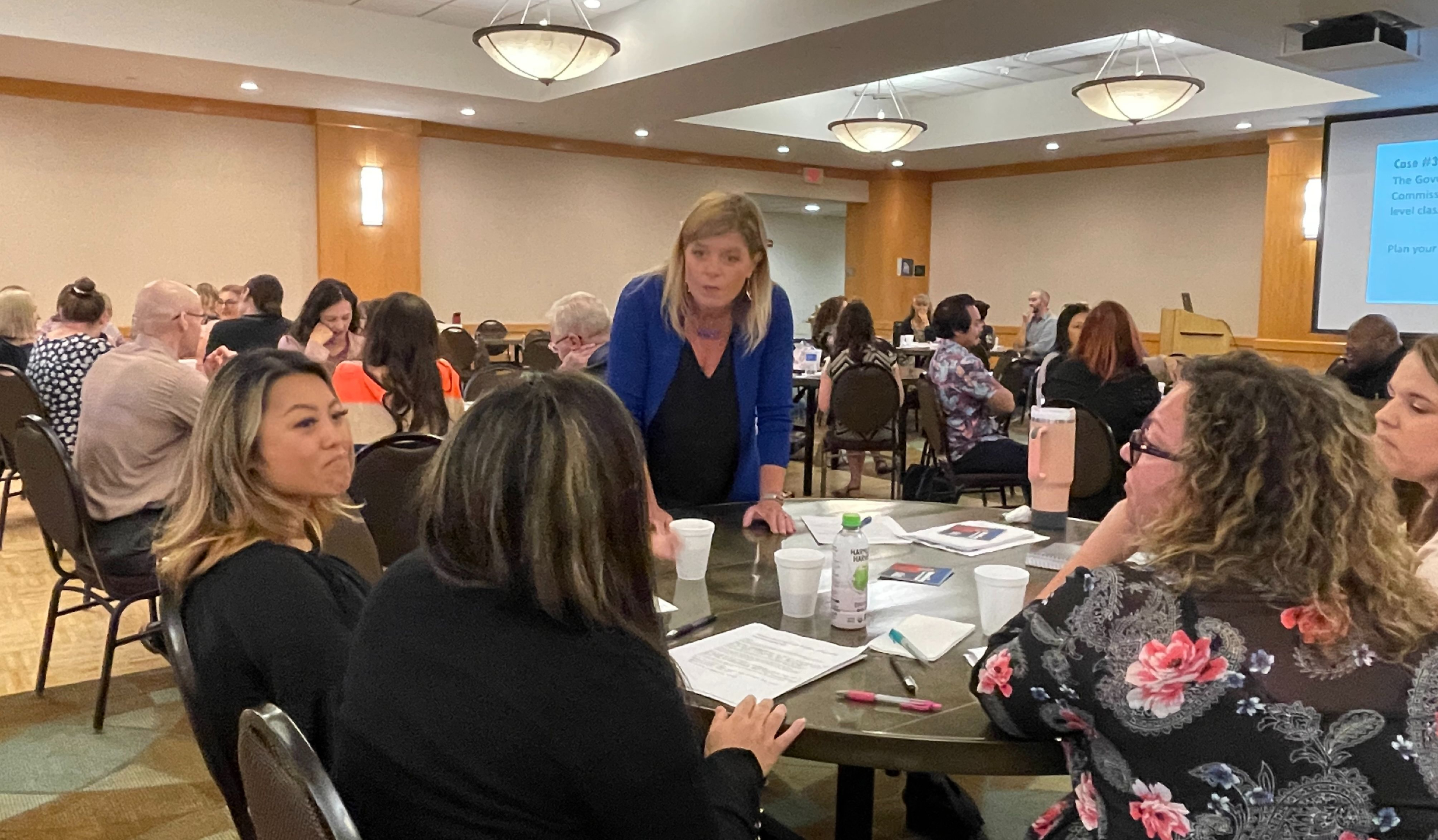 Dr. Janel Anderson leading an influence skills training session for professionals at every level