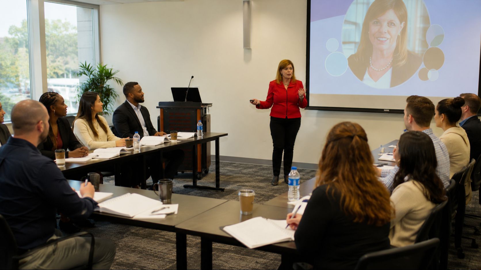 Dr. Janel Anderson leading a virtual meeting facilitation training session for teams