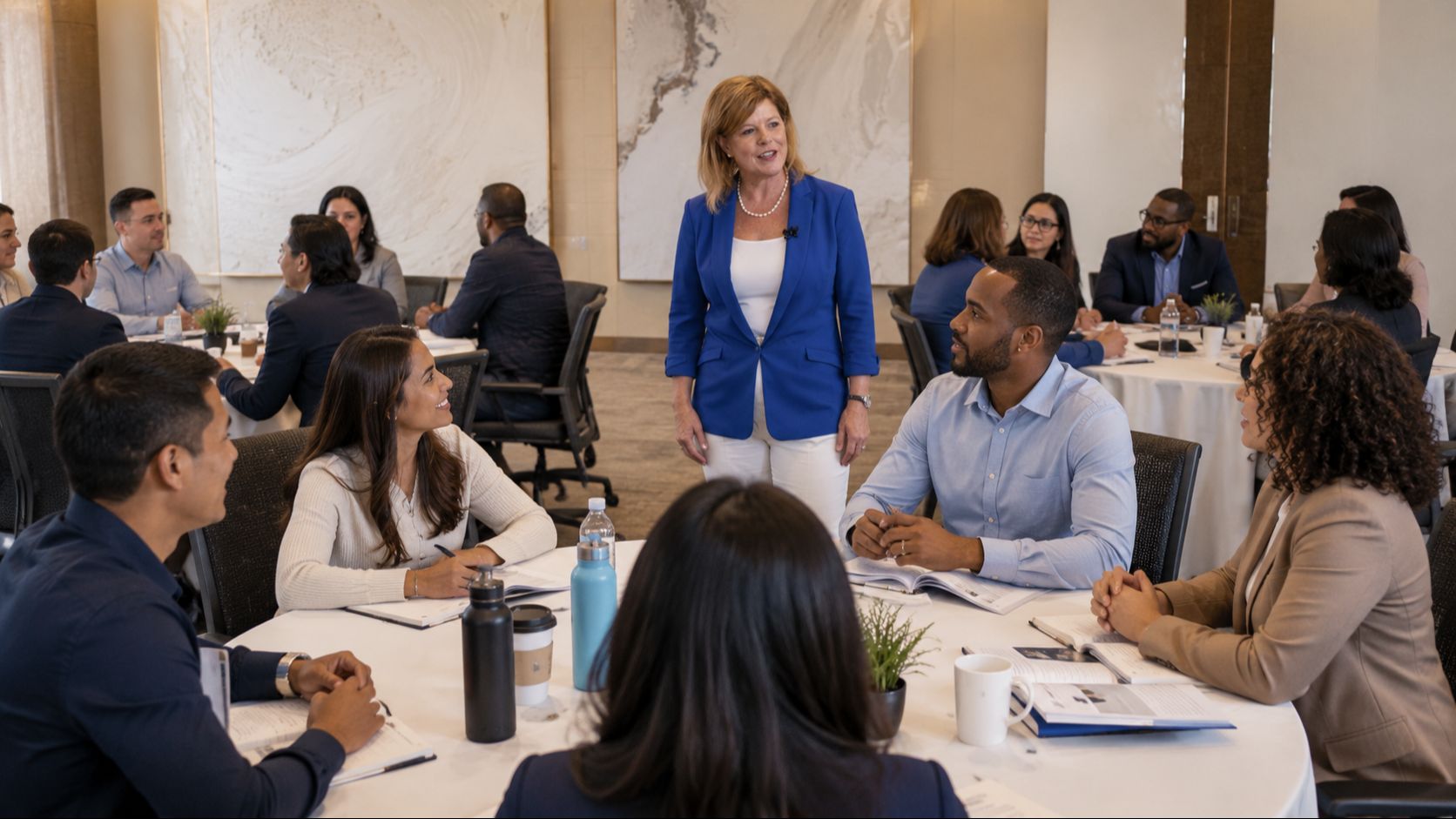Dr. Janel Anderson facilitating a communication styles training workshop for teams