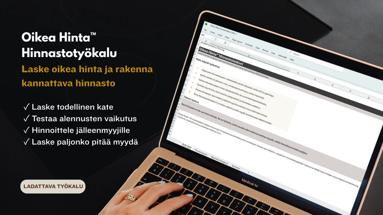 Oikea Hinta™ Hinnastotyökalu