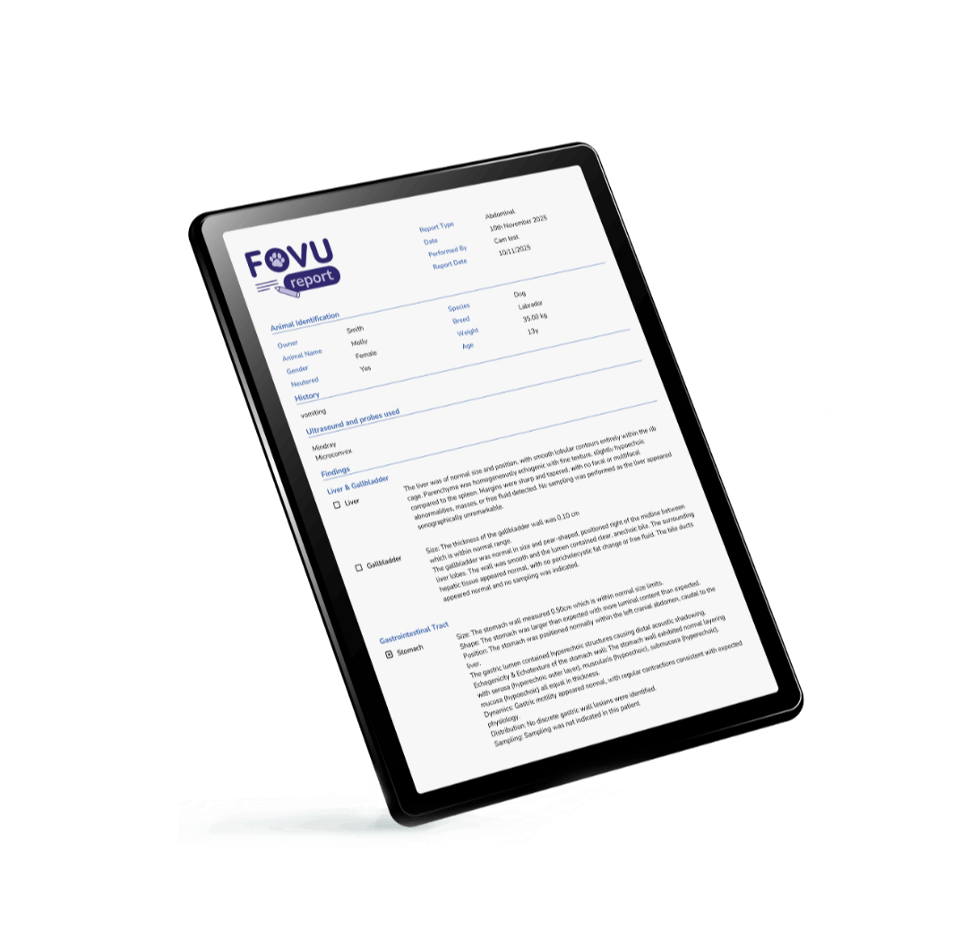 FOVU FIRST OPINION VETERINARY ULTRASOUND ONLINE COURSES