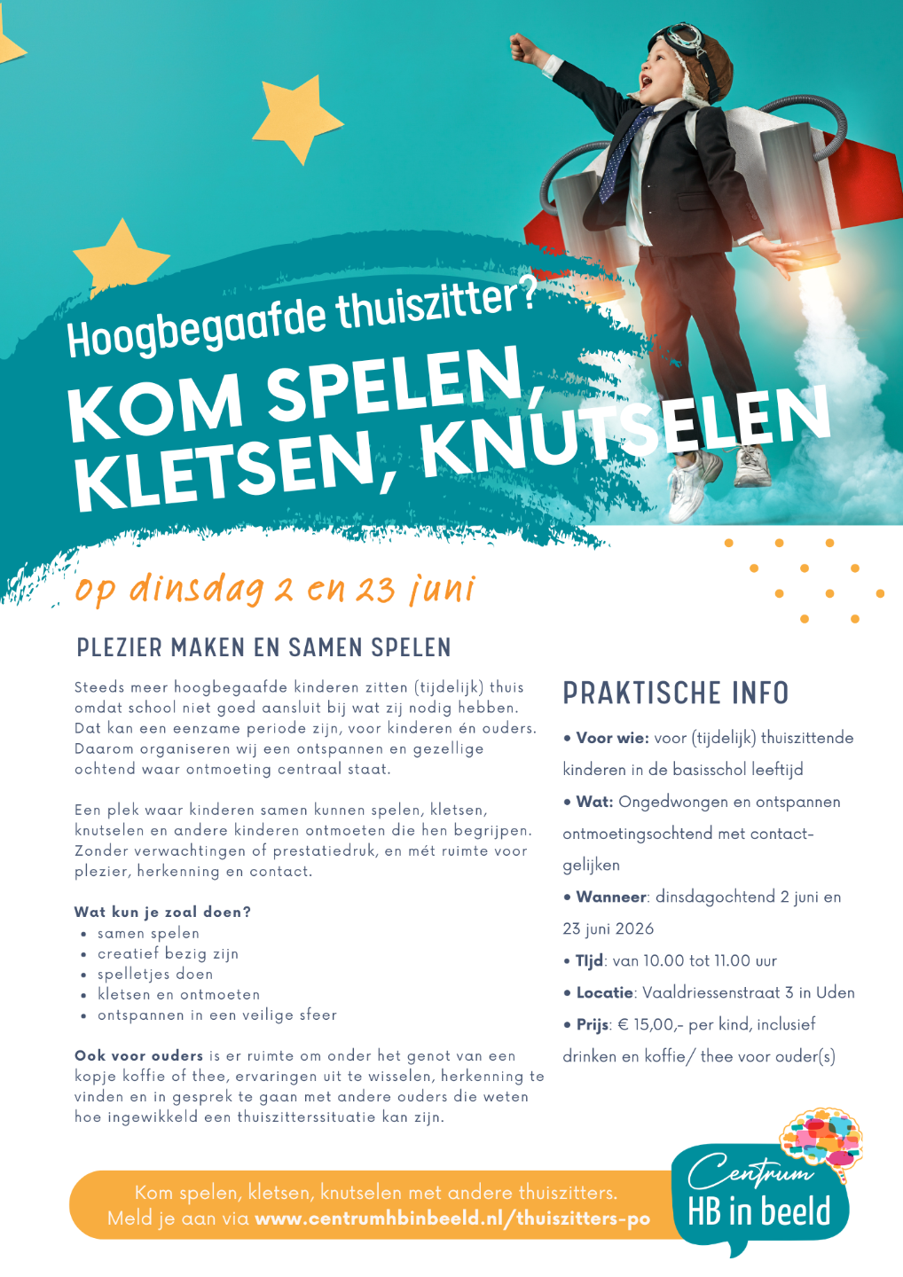 Ontmoetingsochtend voor thuiszitters (PO)