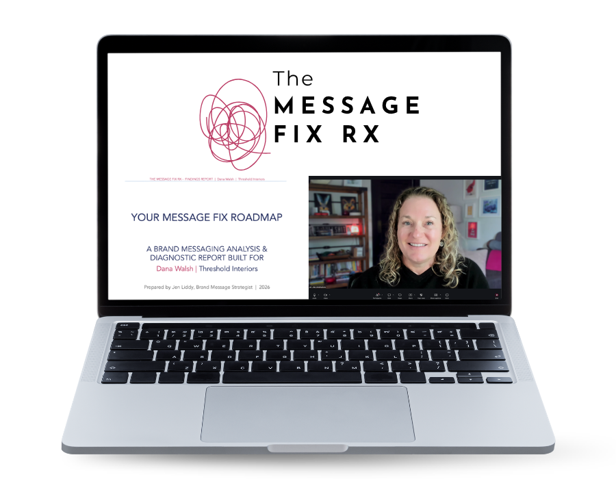Message Fix Rx with Brand Messaging Strategist Jen Liddy - Messaging Audit