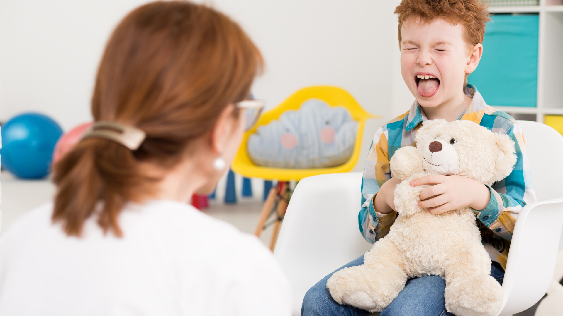 Baby babbling while being held face-to-face with parent at Walky Talky Perth, supporting early language, bonding and speech development.