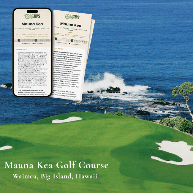 Mauna Kea Golf Course Tips