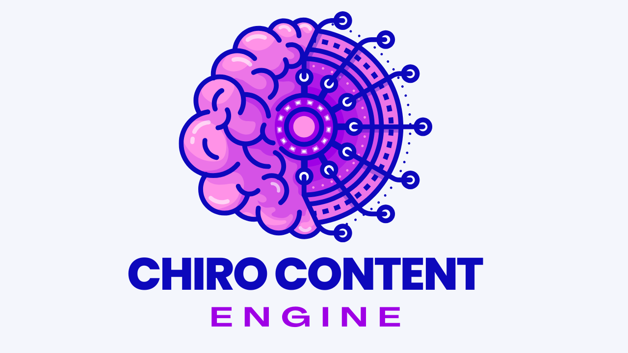 Chiro Content Engine AI tool for chiropractors to simplify practice marketing and content creation