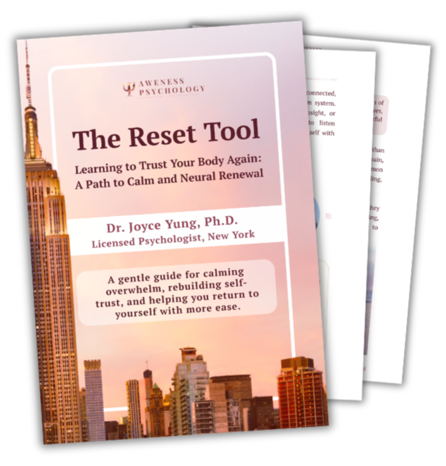 Reset Tool Book by Dr. Joyce Yung