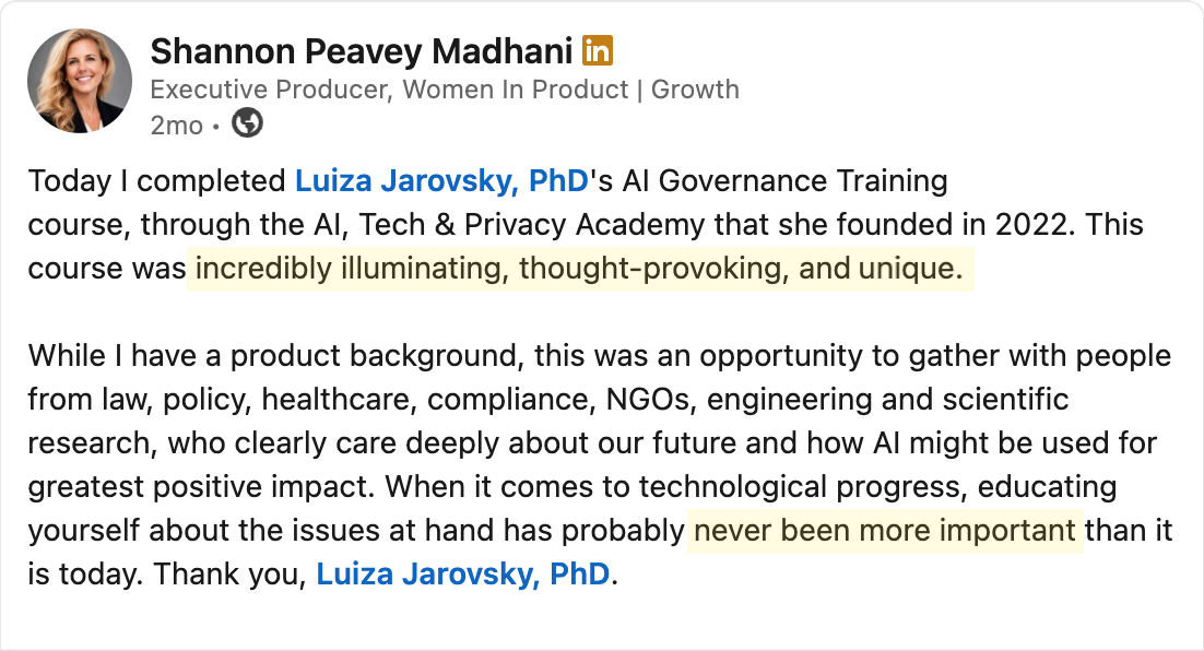Testimonial - Shannon Peavey