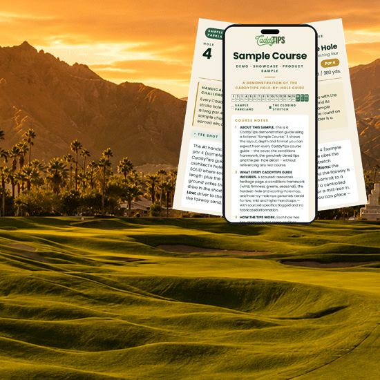 PGA WEST Dye Mountain Course Scoring Tips