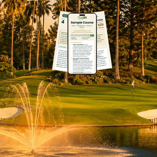 Tustin Ranch Golf Course Scoring Tips