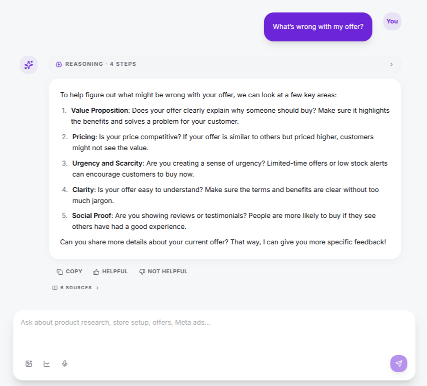 Margarita AI: what's wrong with my offer