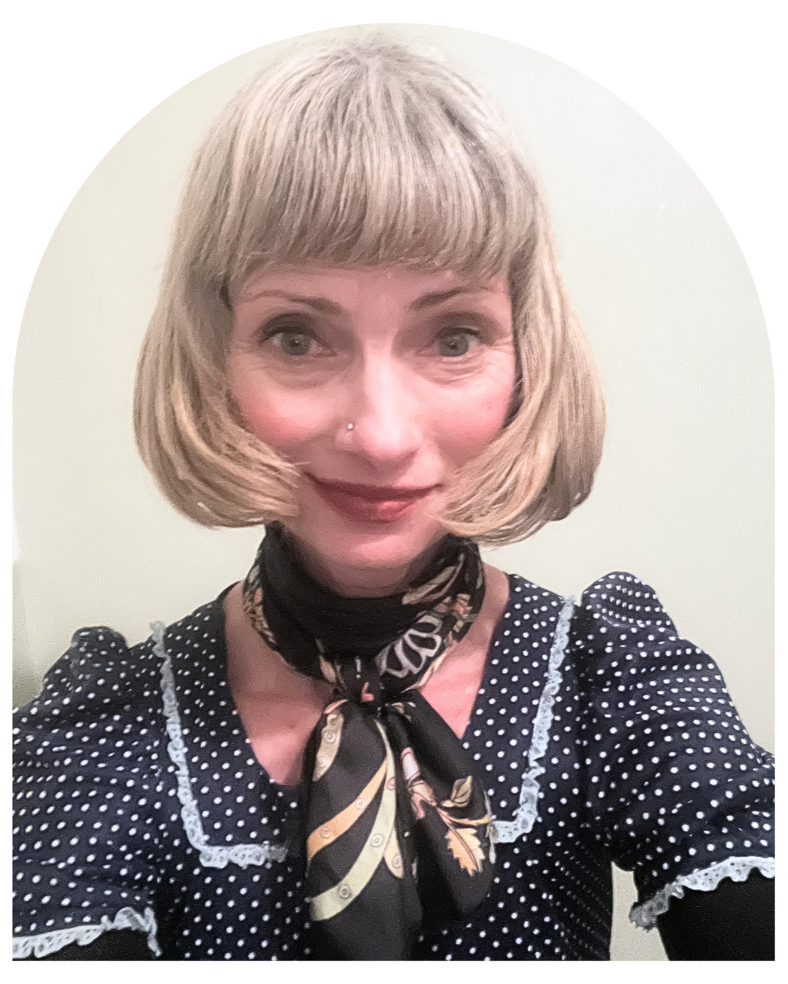 Yogalution Movement Event Host Headshot Shaped as an Arch