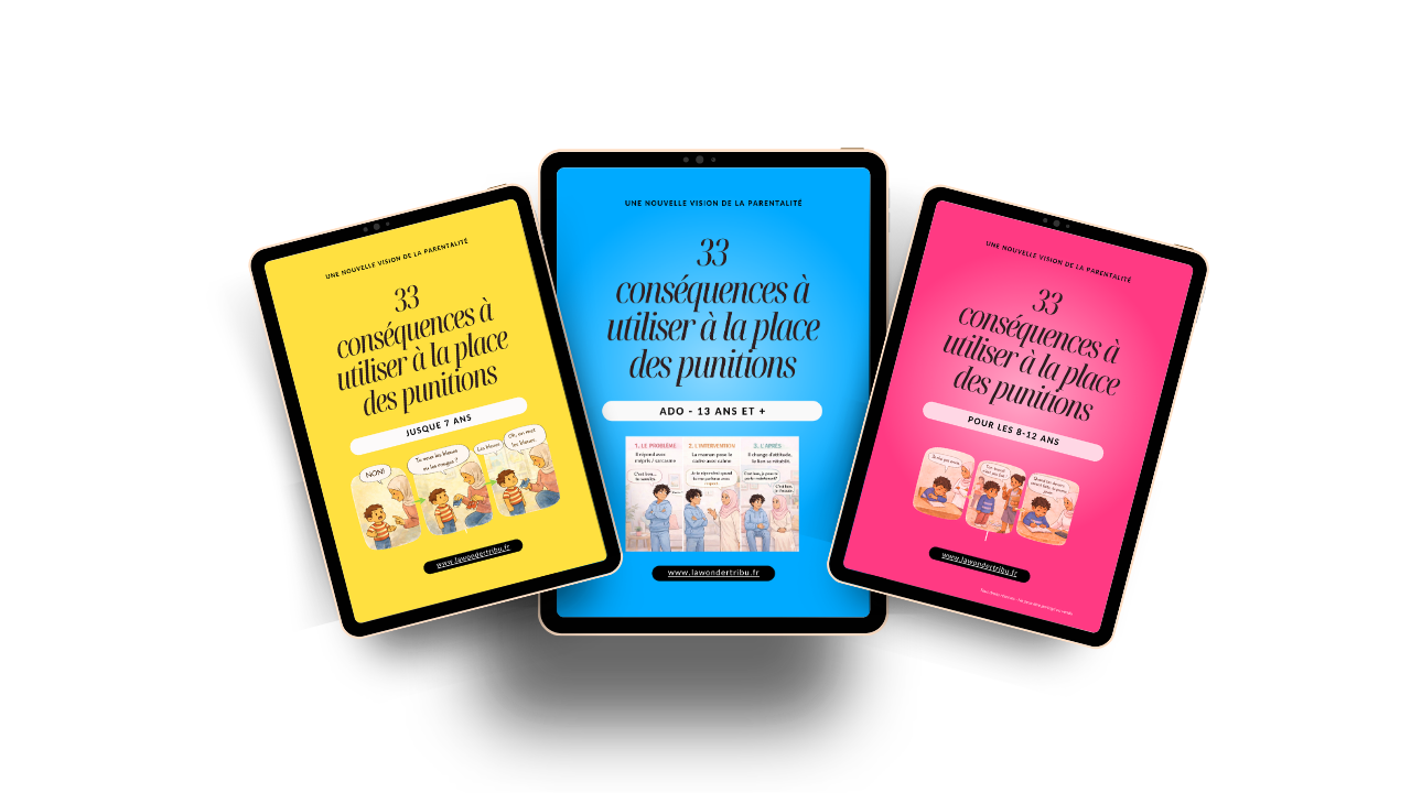 Les 3 guides « 33 conséquences à utiliser à la place des punitions » — La Wonder Tribu