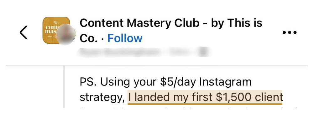 $5/day ad strategy first client proof