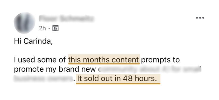 Loved and selling proof