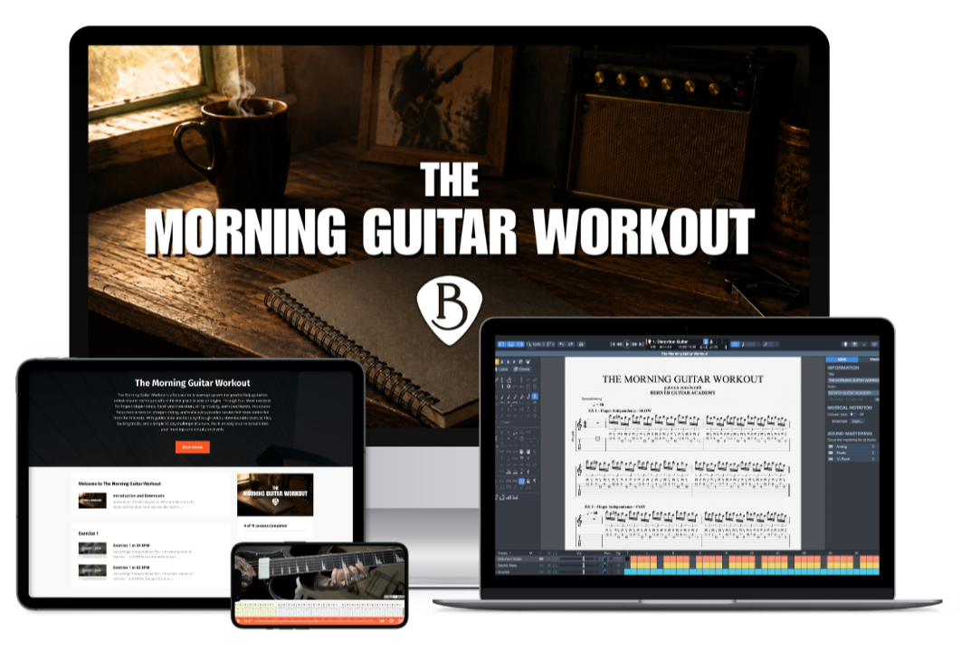 The Morning Guitar Workout product mockup