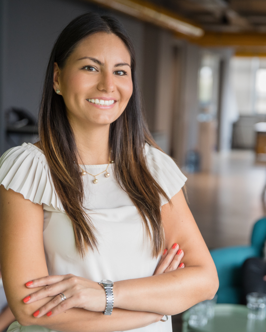 Professional building confidence, leadership skills, and high-performance mindset in the workplace