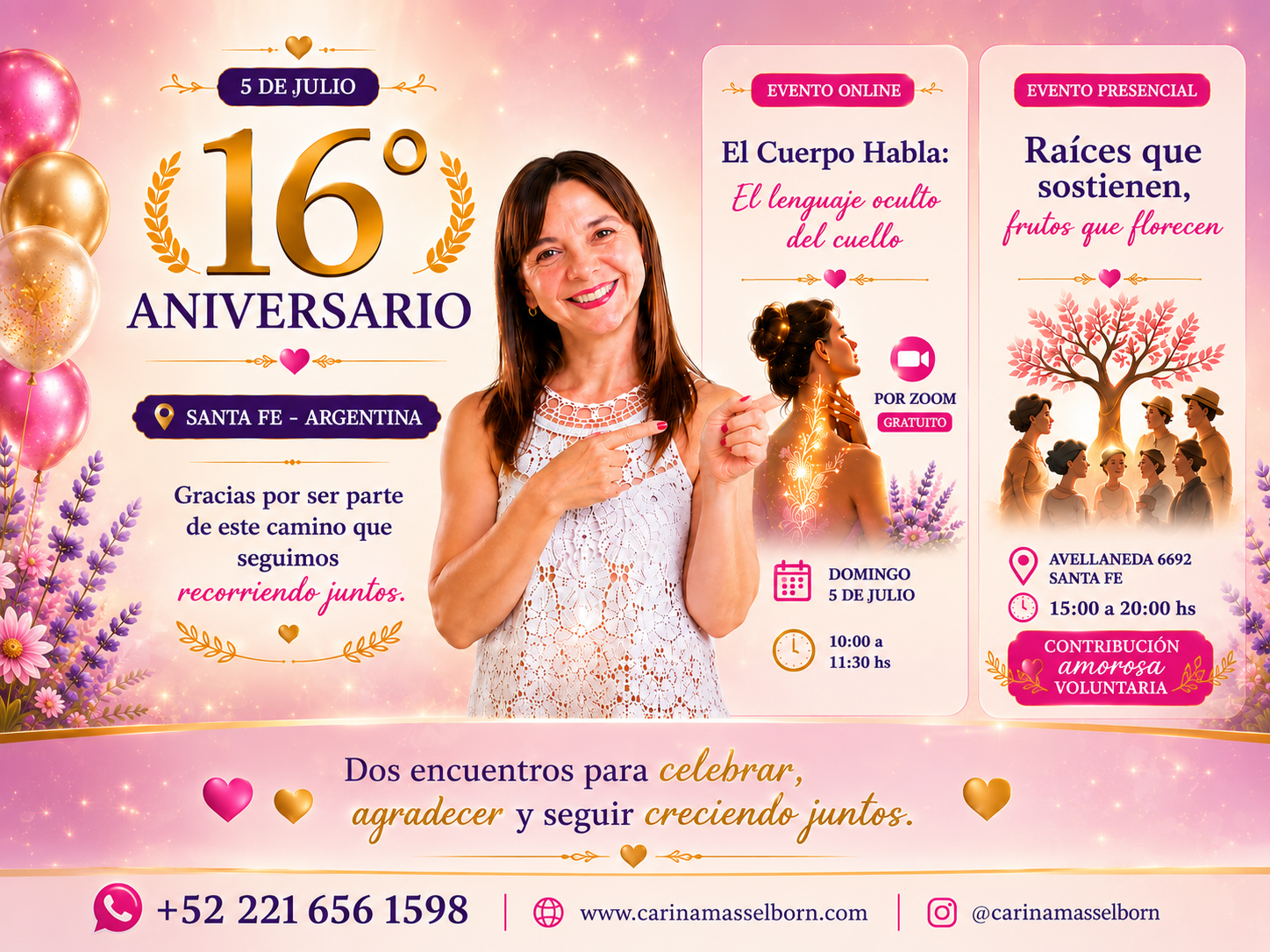 16° Aniversario — Carina Masselborn — 5 de julio 2026