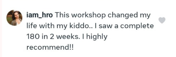 Parent testimonial