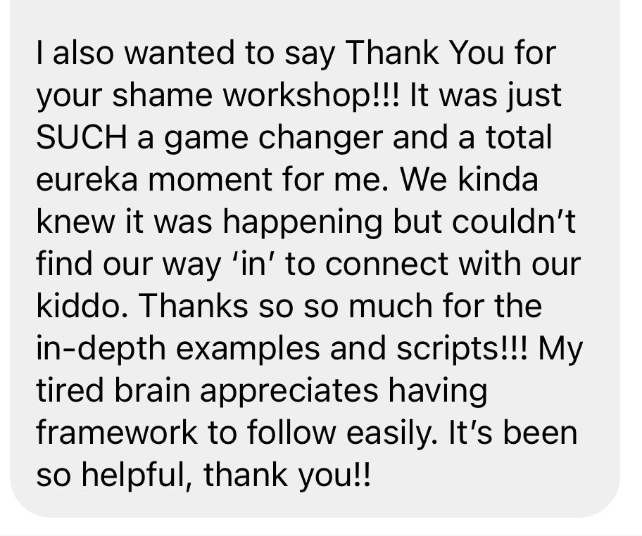Parent testimonial