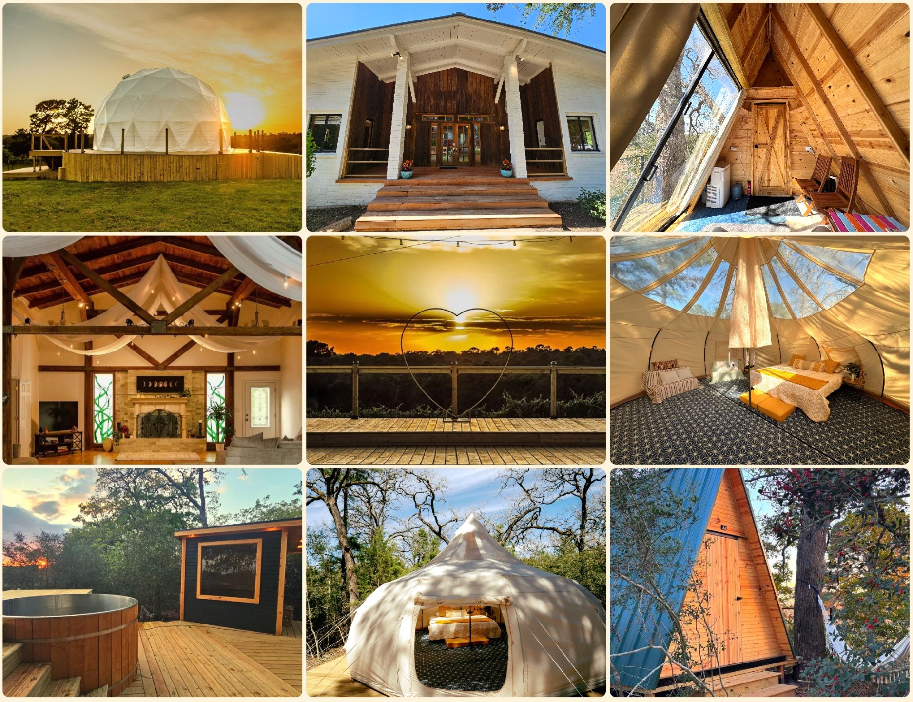 Golden Pine Village retreat spaces, accommodation and wellness amenities