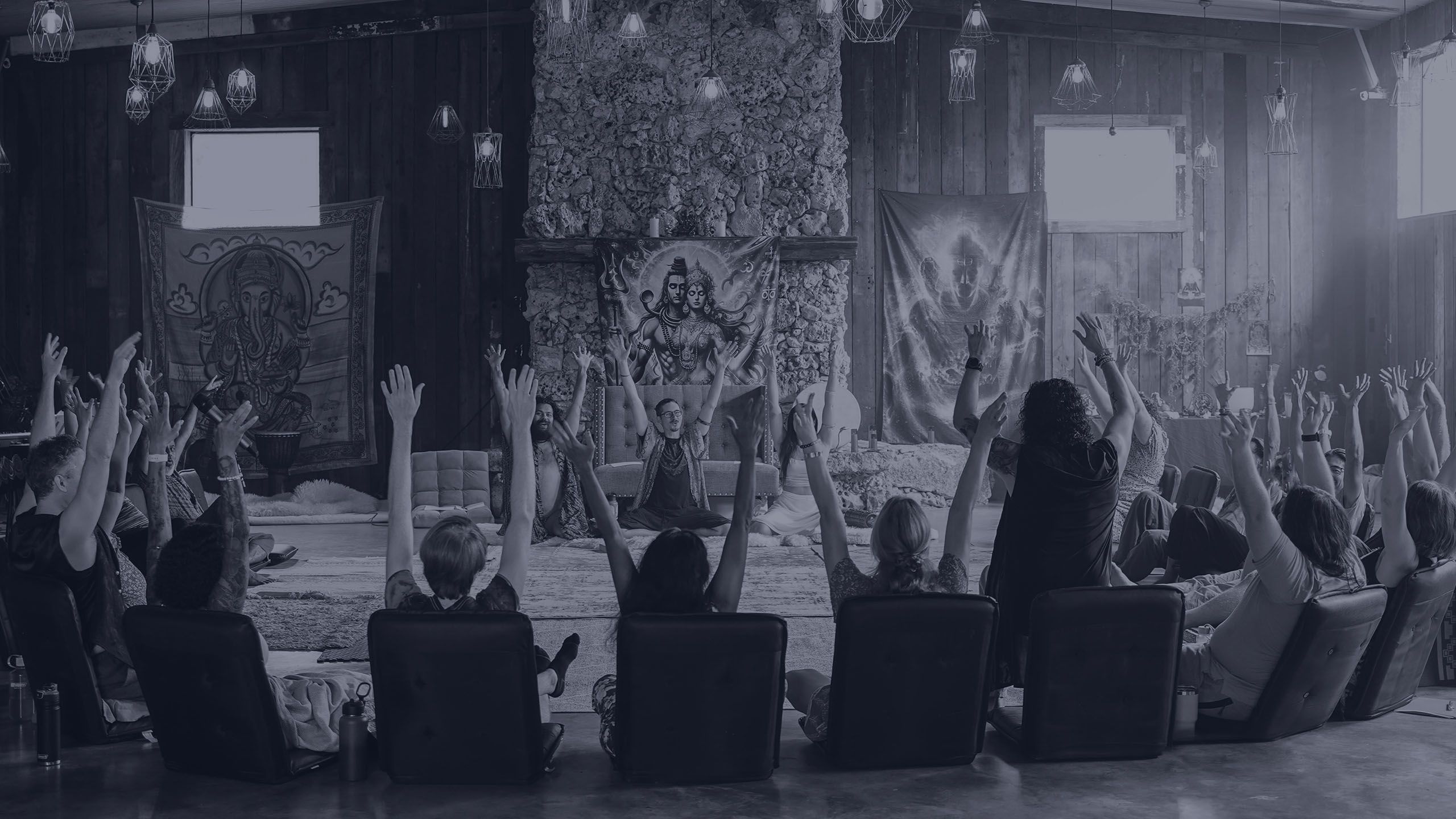 Awaken to Oneness retreat circle at Golden Pine Village