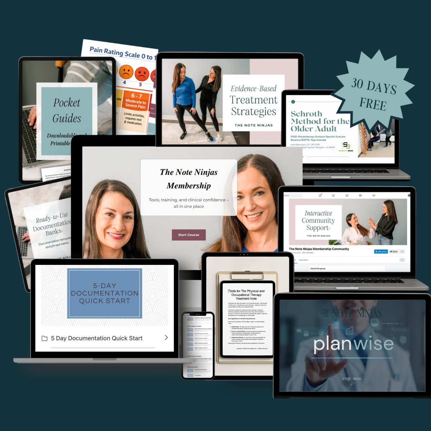 The Note Ninjas membership resource library