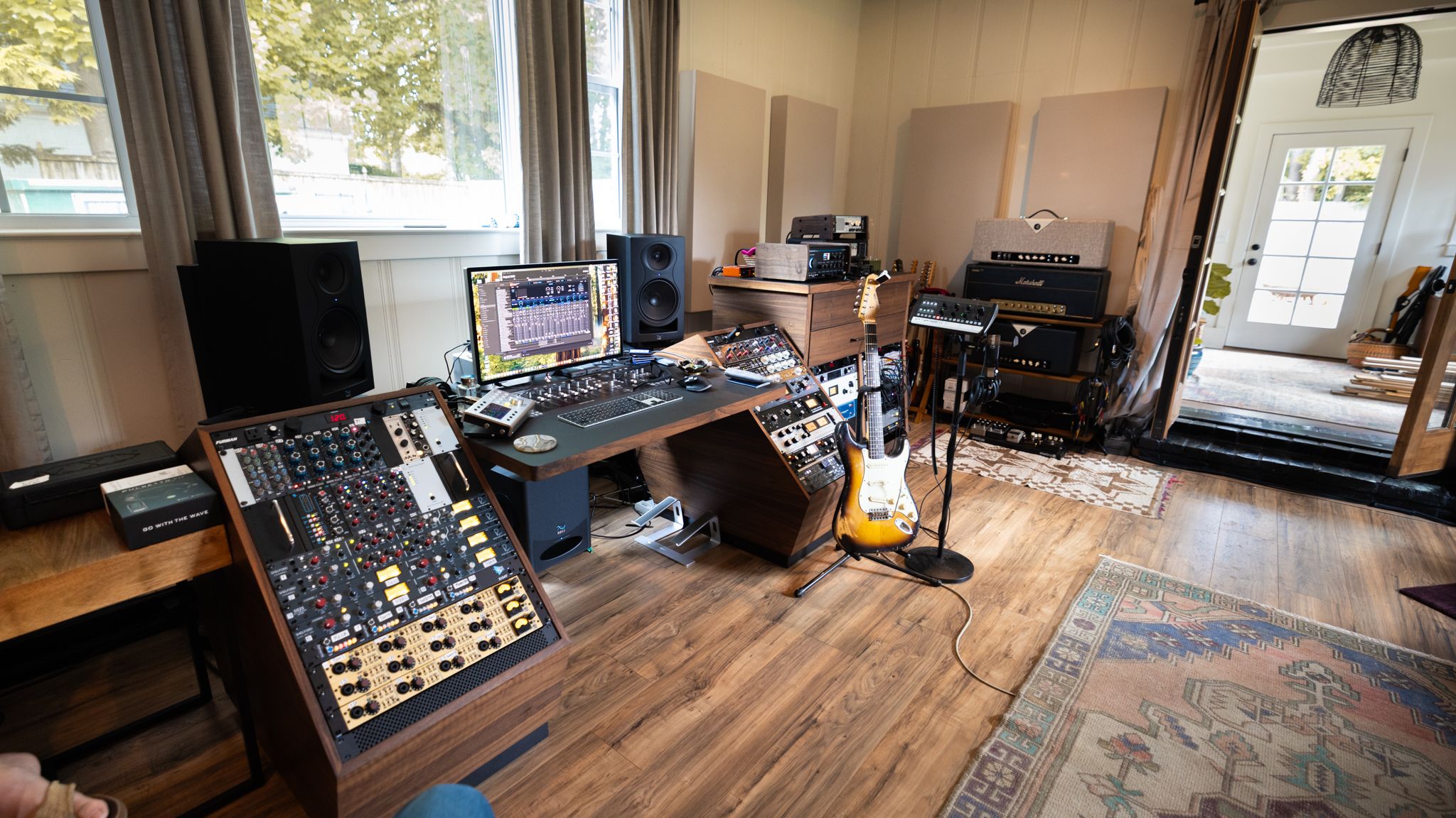 Brett's finished studio control desk