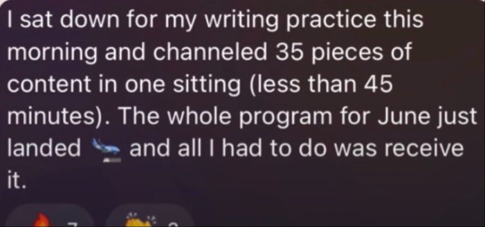 Testimonial: I channeled 35 pieces of content in one sitting in under 45 minutes