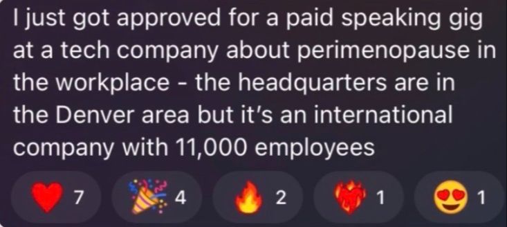 Testimonial: I just got approved for a paid speaking gig at a tech company