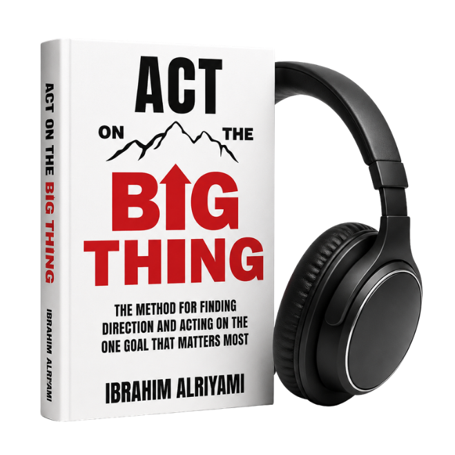 Act on the Big Thing book cover with headphones
