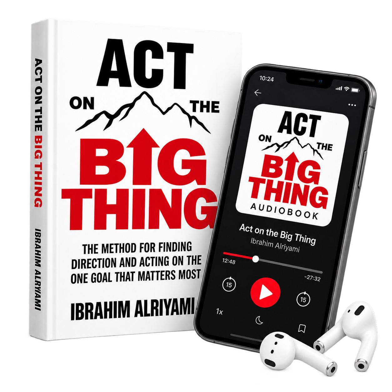 Act on the Big Thing book cover with headphones