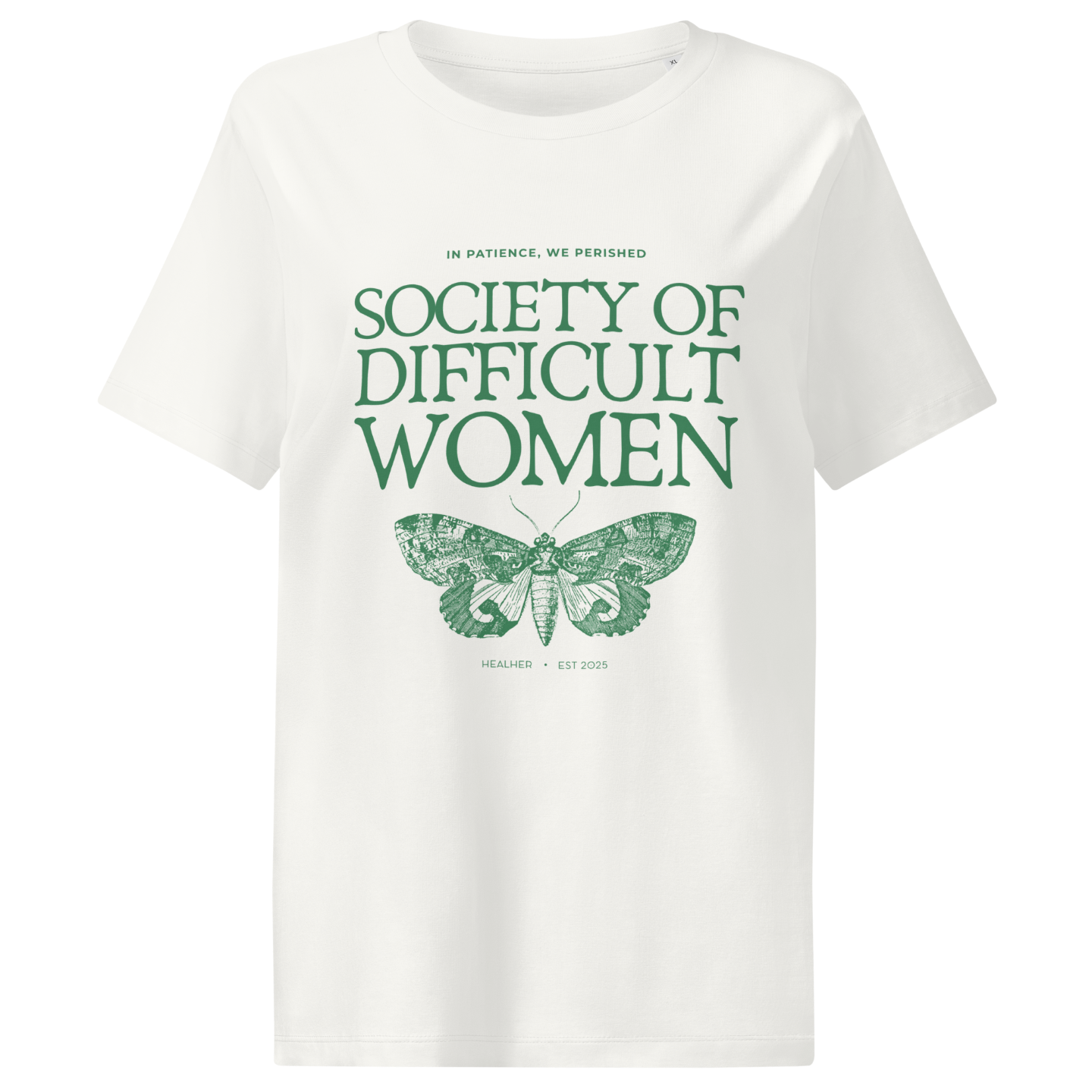 Society of Difficult Women organic cotton t-shirt in cream