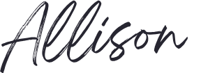Allison Lane signature