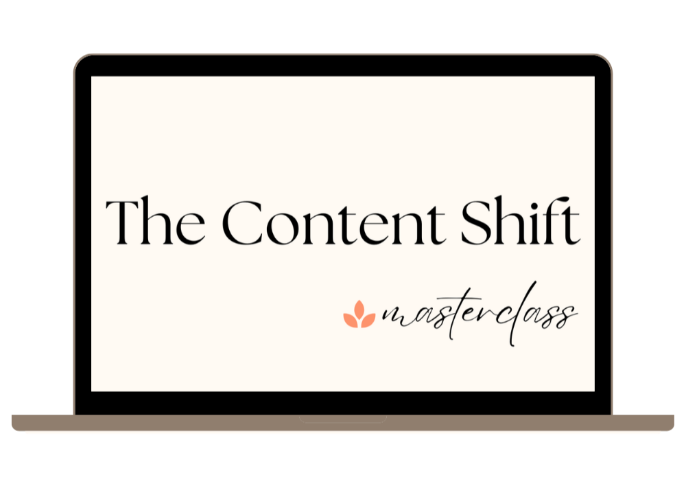 The Content Shift Masterclass Mockup