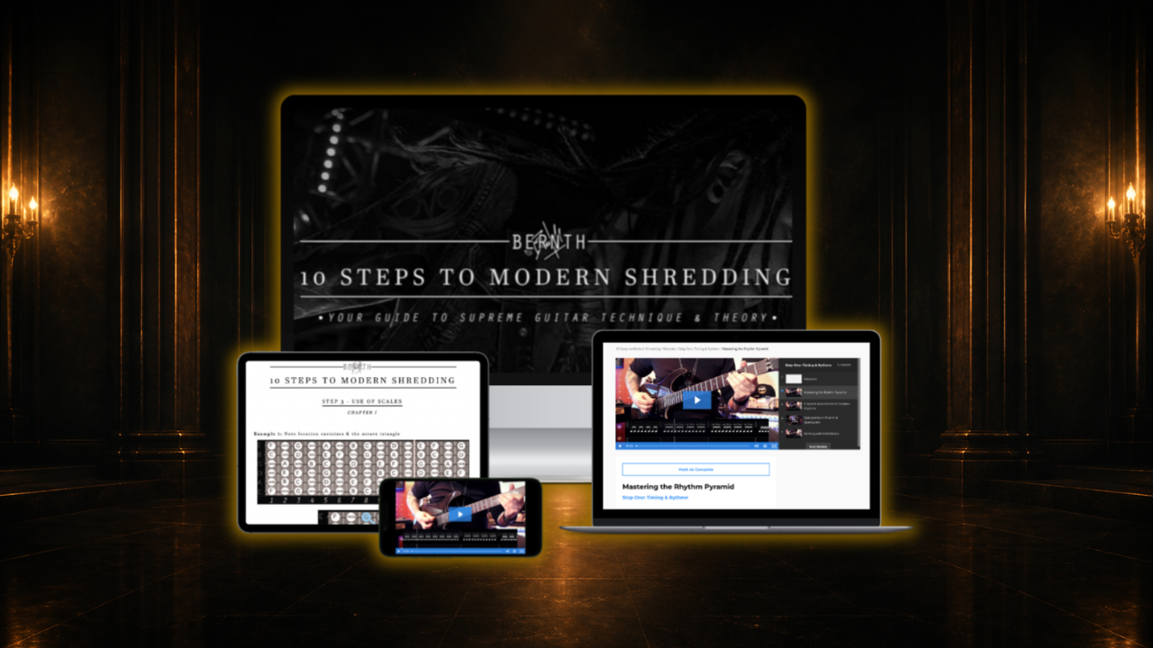 10 Steps to Modern Shredding course product mockup