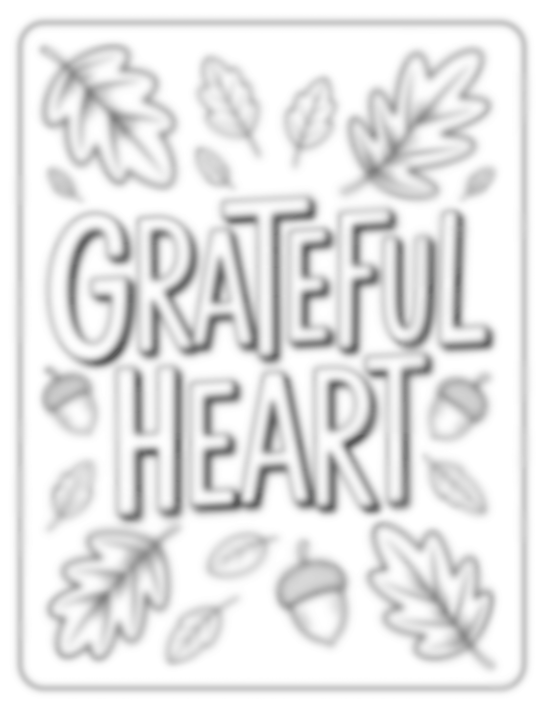 Colouring page from Fall Into Gratitude by Barbara Lynn Burns