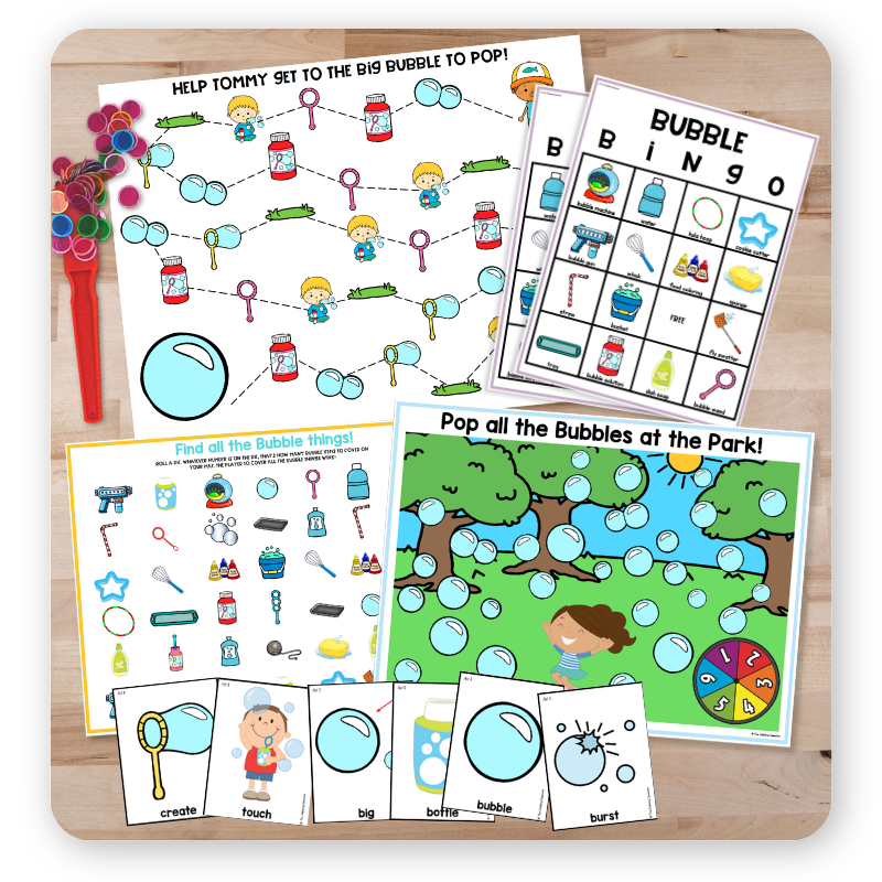 Open-ended activities and articulation flashcards