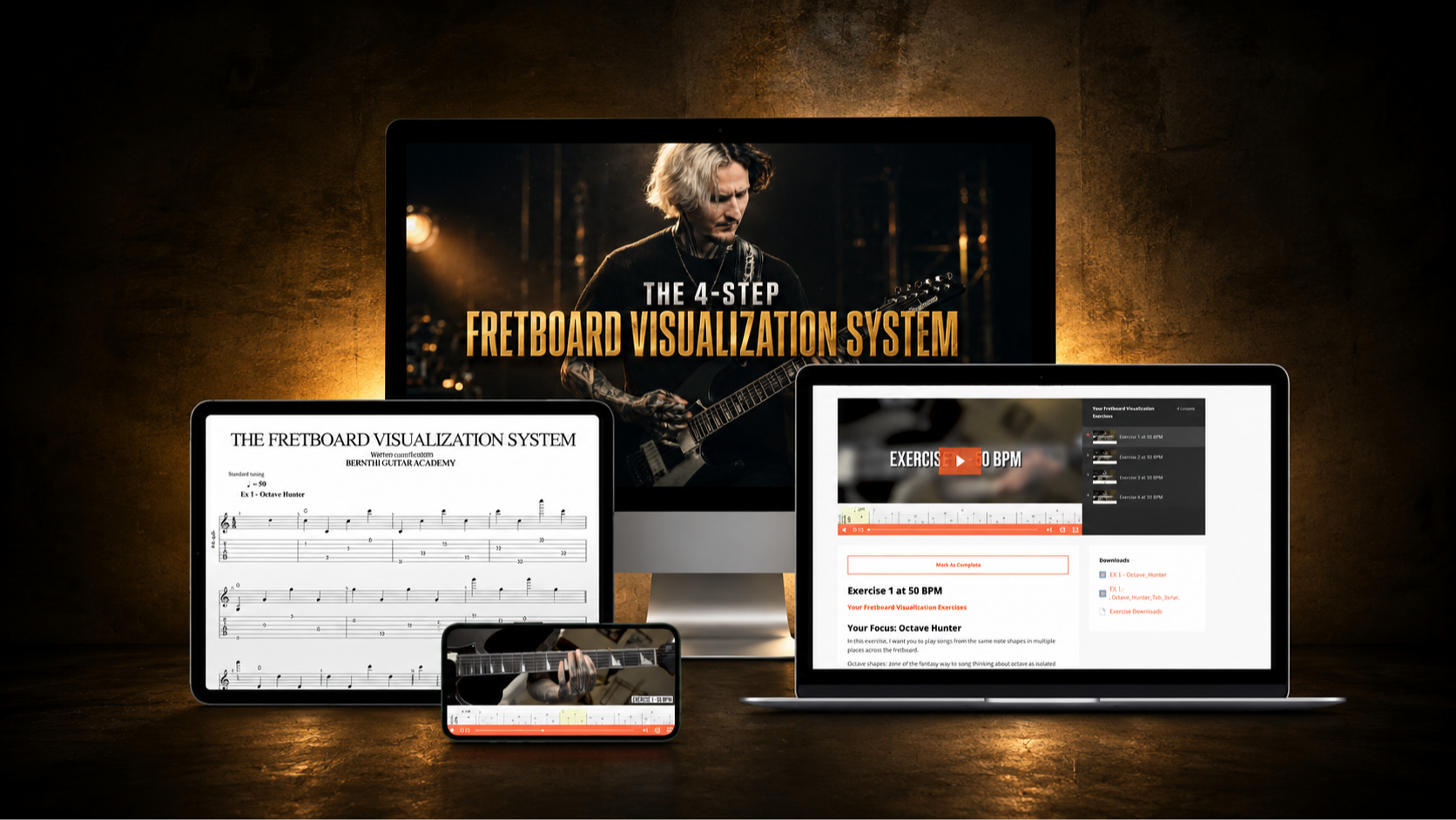4-Step Fretboard Visualization System product mockup